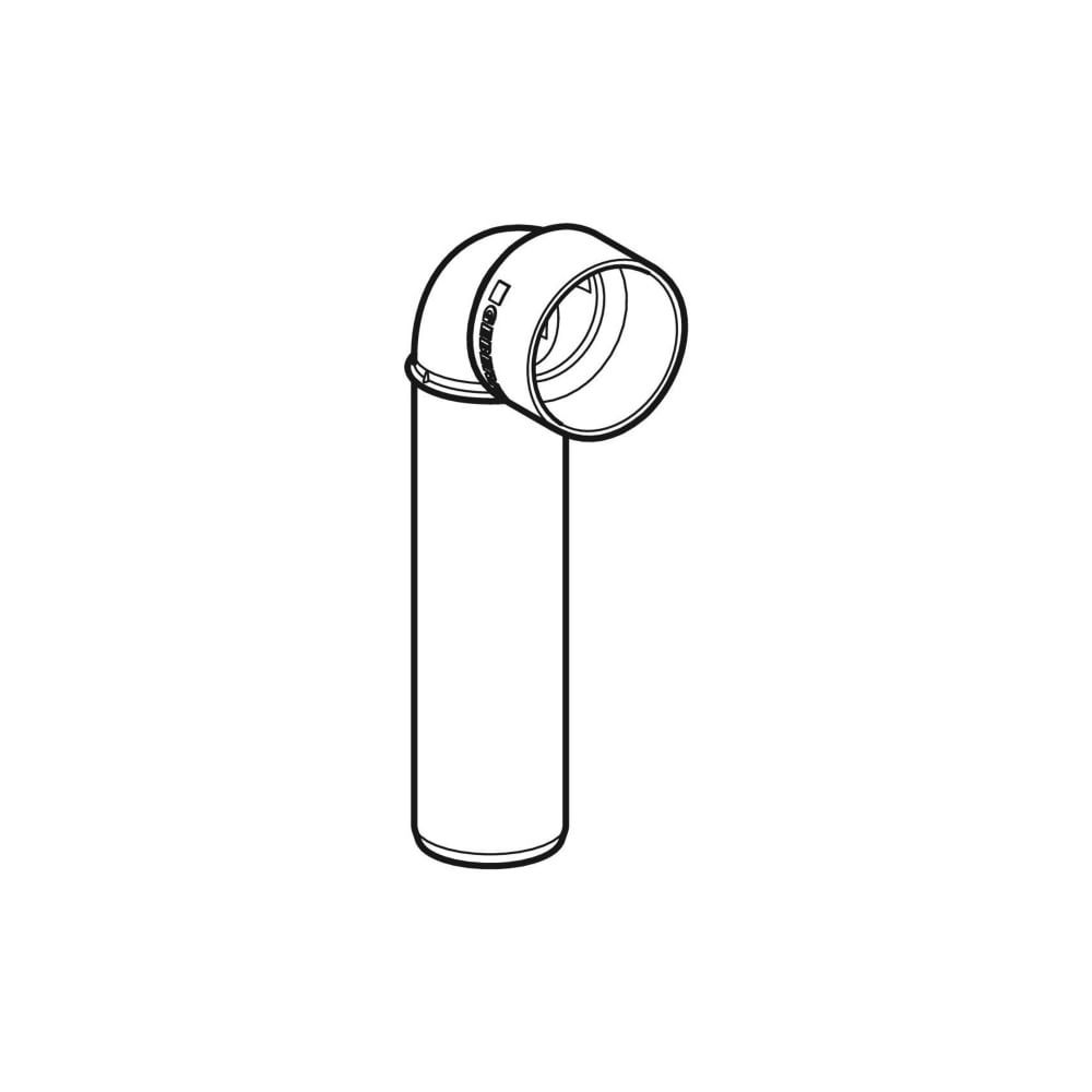 Geberit Silent-PP Anschlussbogen 90 Grad Außendurchmesser lang Außendurchmesser 40mm... GEBERIT-390186141 4025416936190 (Abb. 3)