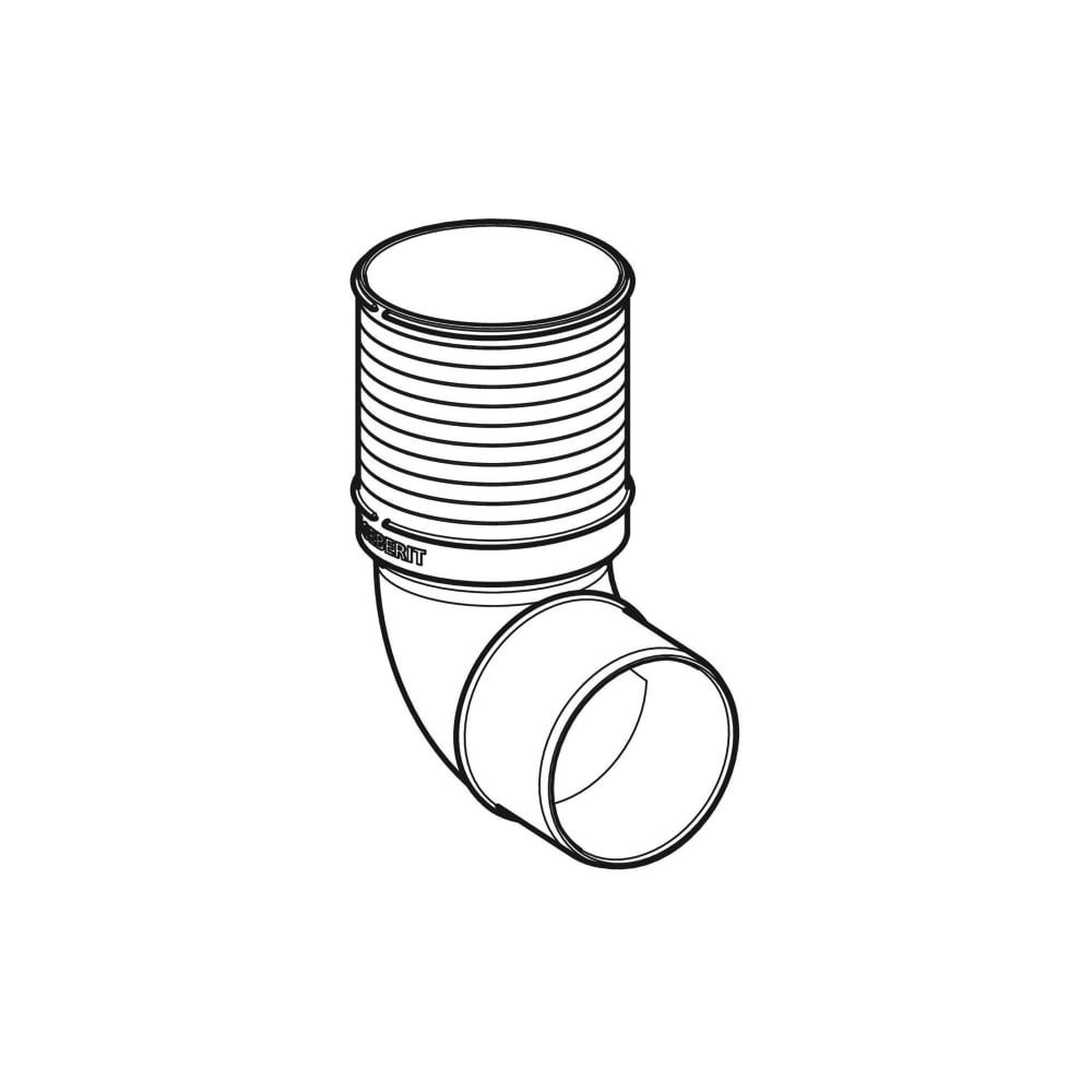 Geberit Silent-PP Anschlussbogen für WC, 87,5 Grad Außendurchmesser 90mm... GEBERIT-390493111 4025416723769 (Abb. 3)