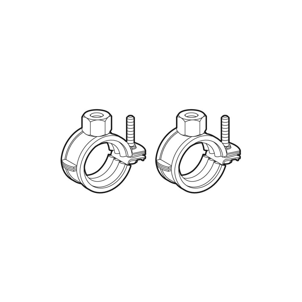 Geberit Set Verteilerbefestigungen gerade 1,0215, di 25–30mm, M 10mm, 2 Stück... GEBERIT-653490001 4025416760931 (Abb. 3)