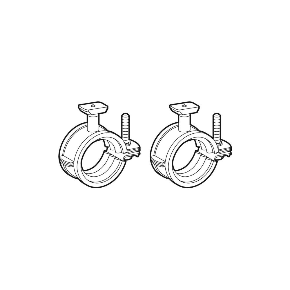 Geberit Set Verteilerbefestigungen gerade, mit Drehrastbolzen 1,0215, di 25–30mm, 2 ... GEBERIT-653492001 4025416761075 (Abb. 3)