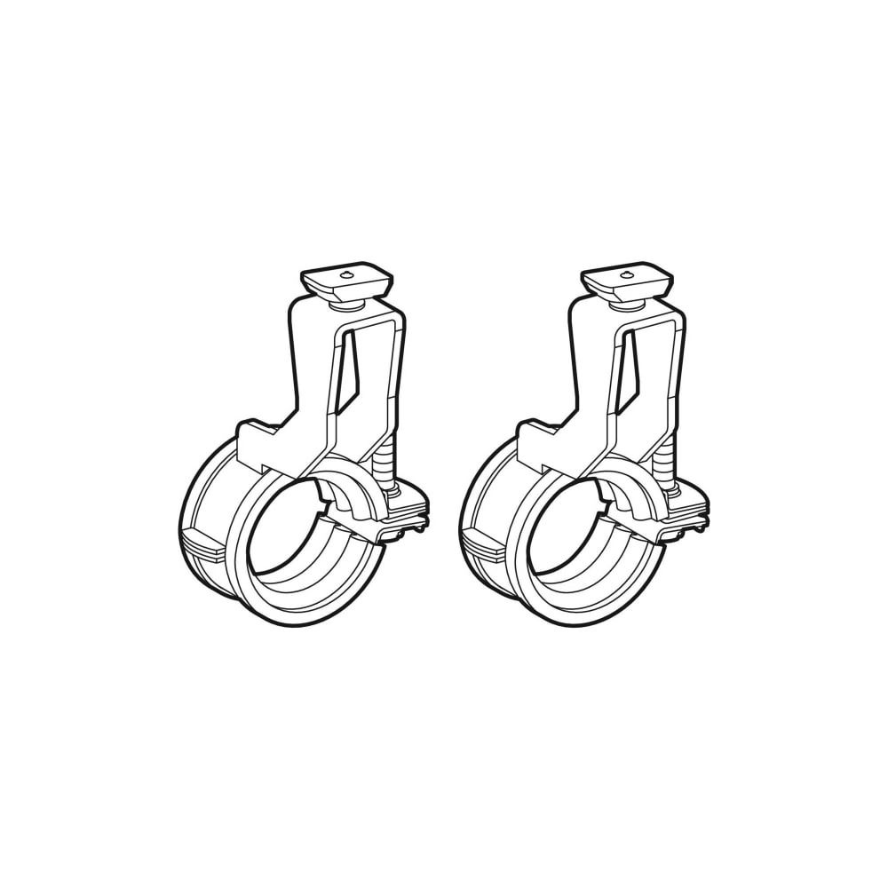 Geberit Set Verteilerbefestigungen gekröpft, mit Drehrastbolzen 1,0215, di 25–30mm, ... GEBERIT-653493001 4025416761099 (Abb. 3)