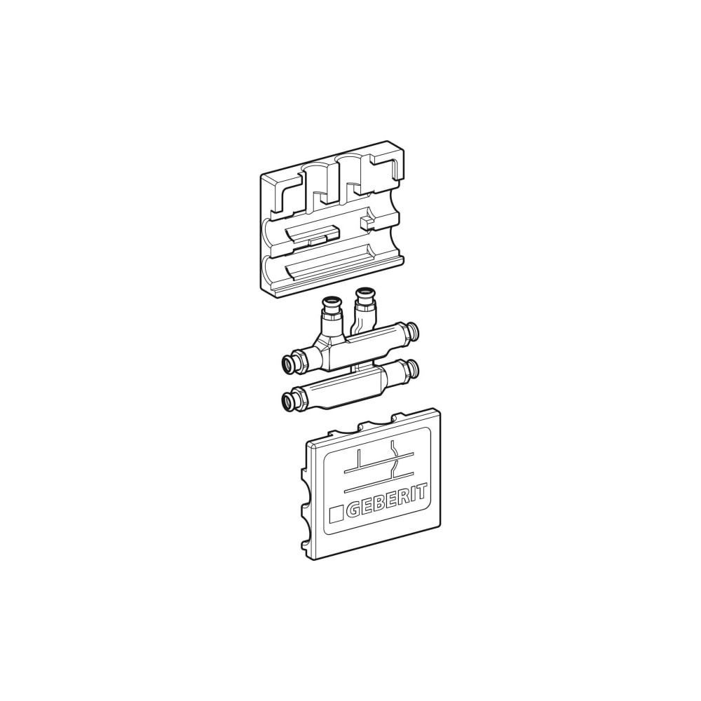 Geberit Mapress Kreuzungs-T-Stück mit Dämmbox CC752S, d 15mm, d1 15mm, d2 15mm... GEBERIT-63113 4024723631132 (Abb. 3)