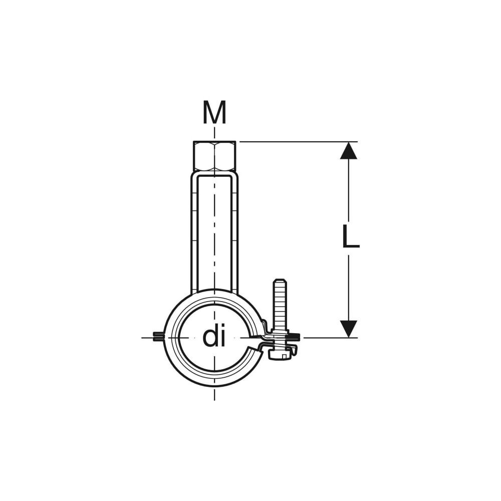 Geberit Set Verteilerbefestigungen gekröpft 1,0215, di 25–30mm, M 10mm, 2 Stück... GEBERIT-653491001 4025416761051 (Abb. 5)