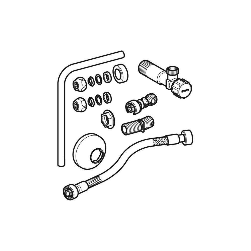 Geberit Wasseranschlussset seitlich, für Geberit Monolith Sanitärmodul für WC, Hochg... GEBERIT-131071211 4025416073048 (Abb. 3)