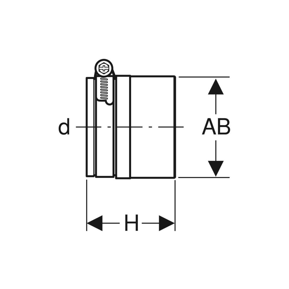 Geberit Übergangsmanschette auf Guss Außendurchmesser 78mm... GEBERIT-390395141 4025416727842 (Abb. 5)