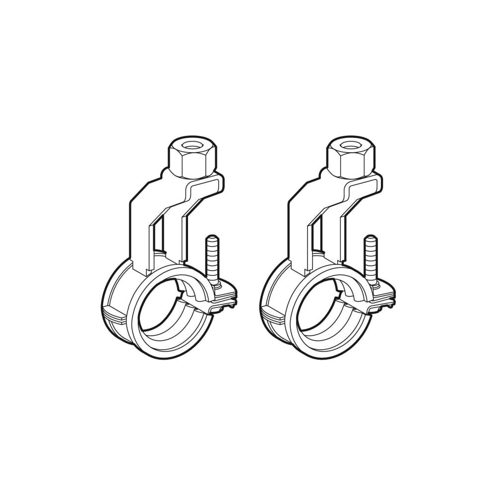 Geberit Set Verteilerbefestigungen gekröpft 1,0215, di 25–30mm, M 10mm, 2 Stück... GEBERIT-653491001 4025416761051 (Abb. 3)
