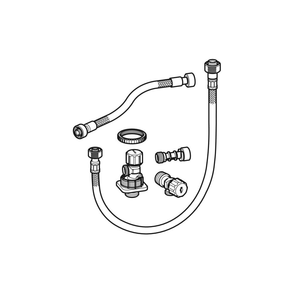 Geberit Wasseranschlussset unten zu Monolith Sanitärmodul für WC, Höhe 101cm... GEBERIT-131074001 4025416073536 (Abb. 3)