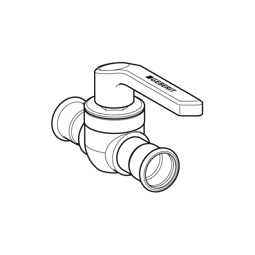Geberit Mapress Edelstahl Kugelhahn mit Betätigungshebel Außendurchmesser 15mm, 10 bar... GEBERIT-94952 4025410541796 (Abb. 3)