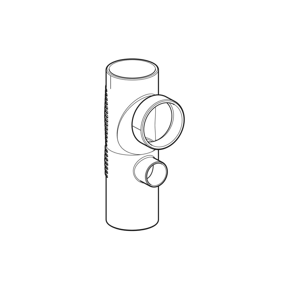Geberit Silent db20 Kombibogenabzweig 88,5 Grad, d 110mm, d1 90mm, d2 56mm... GEBERIT-310811141 4025416153375 (Abb. 3)