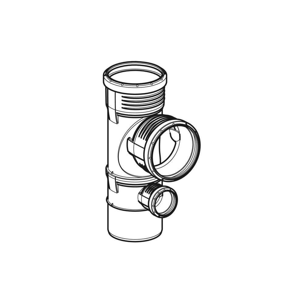 Geberit Silent-PP Kombibogenabzweig 87,5 Grad d 110mm, d1 110mm, d2 50mm... GEBERIT-390558141 4025416153337 (Abb. 3)