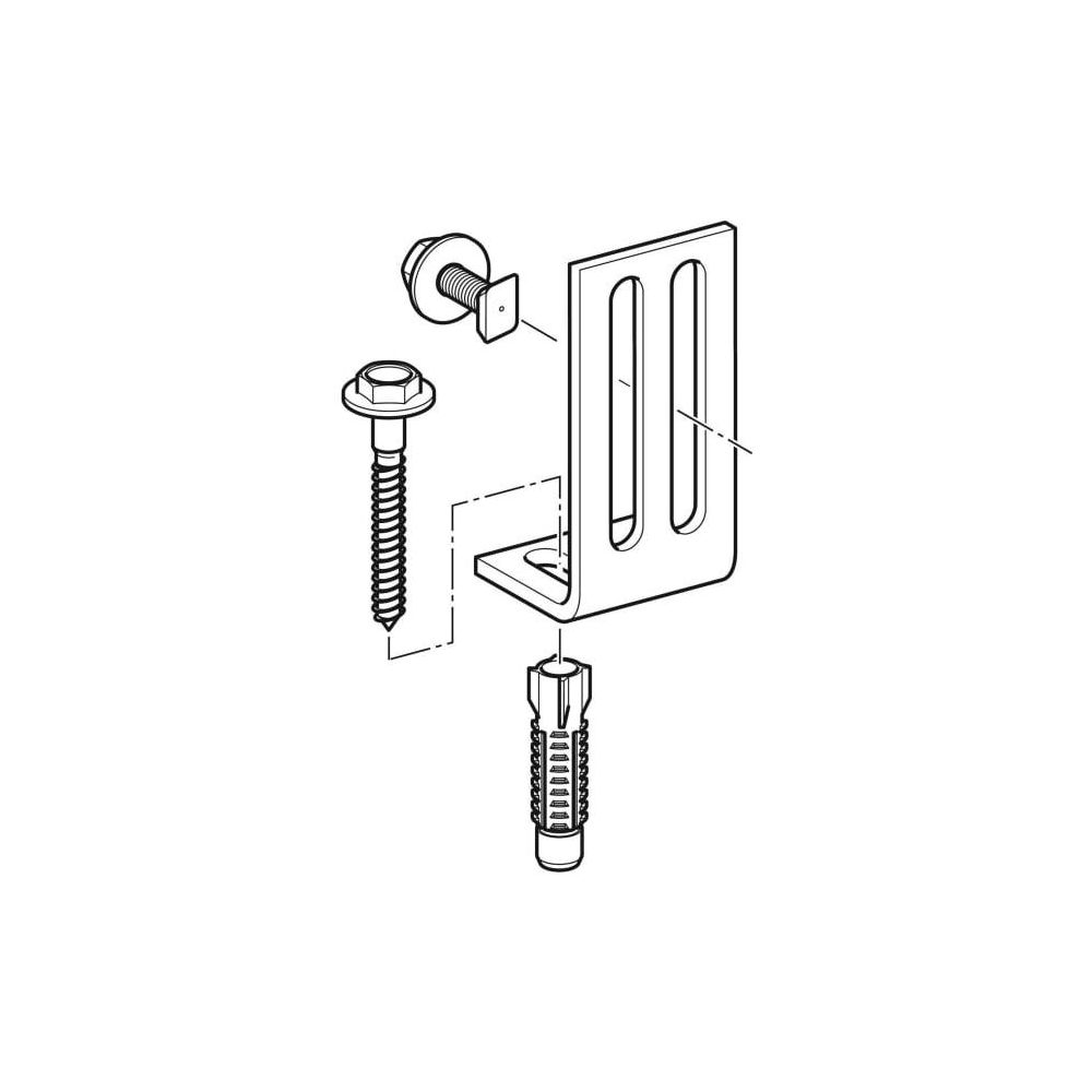 Geberit GIS Montagewinkel 12cm x 5, 5cm... GEBERIT-461140001 4025416160687 (Abb. 2)