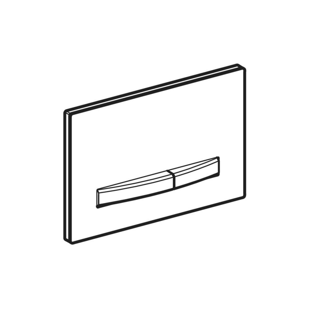 Geberit Sigma 50 Drückerplatte, 2-Mengen-Spülung, Square, Weiß, Metallfarbe verchrom... GEBERIT-115788112 4025416453192 (Abb. 7)