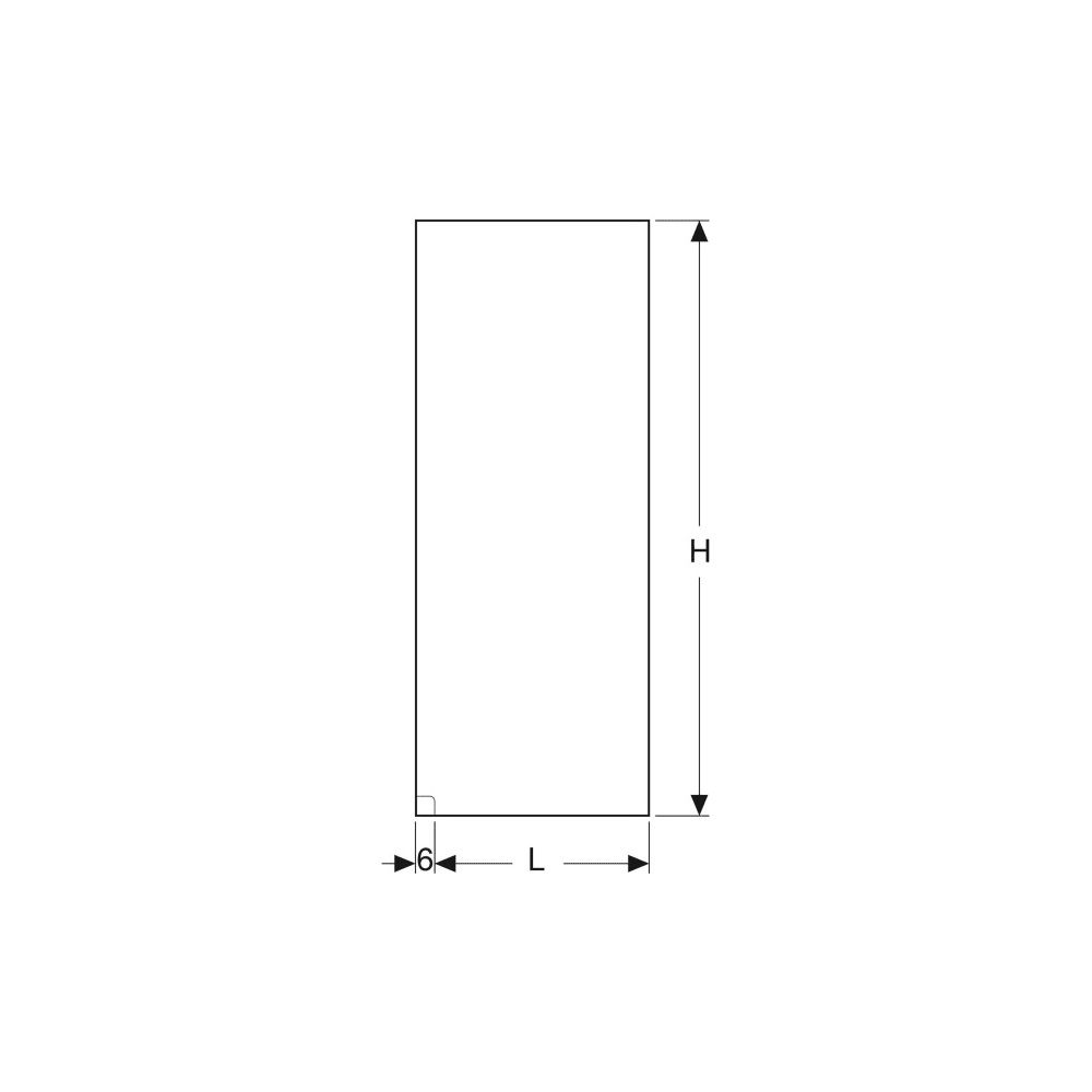 Geberit Walk-in-Duschwand Länge 119cm, Höhe 200cm... GEBERIT-560003001 4025410571274 (Abb. 5)