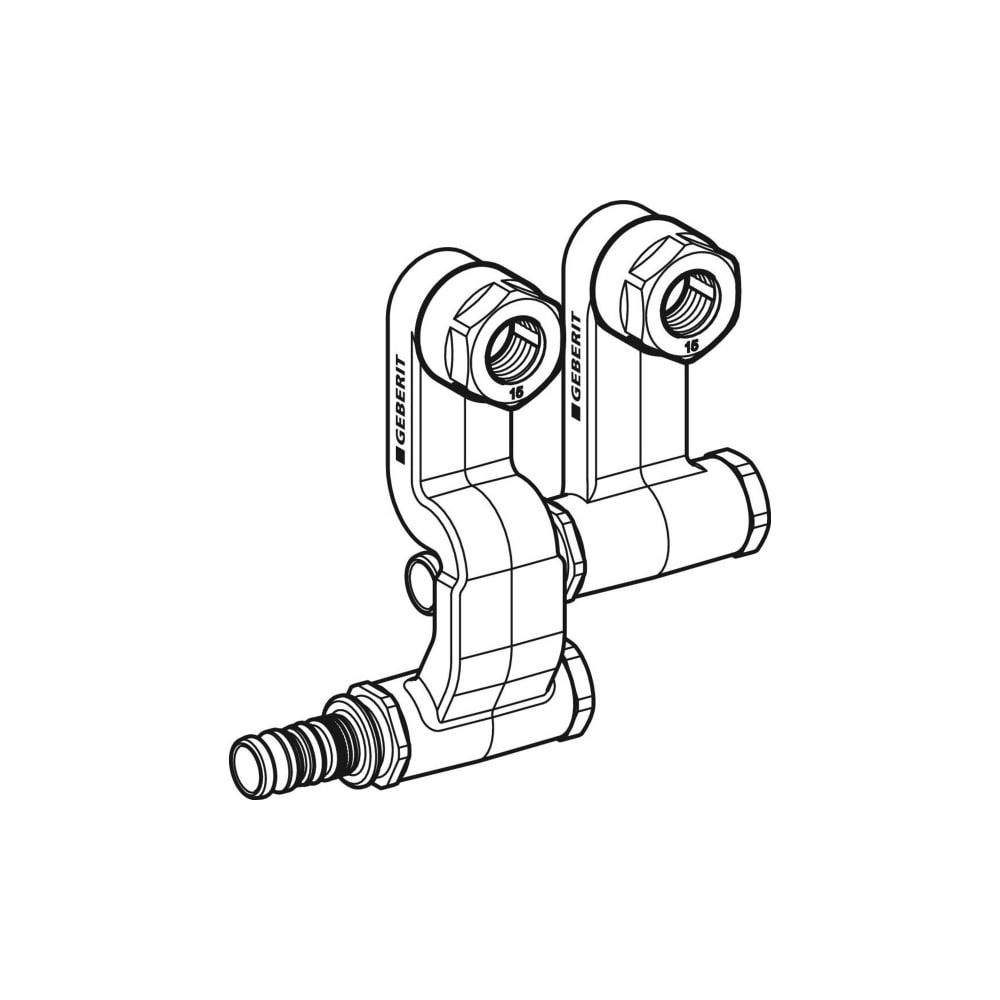 Geberit Mepla Set Anschluss-Endstücke für Vor-/Rücklauf, Anschlussverschraubung für ... GEBERIT-611363227 4025410584977 (Abb. 3)