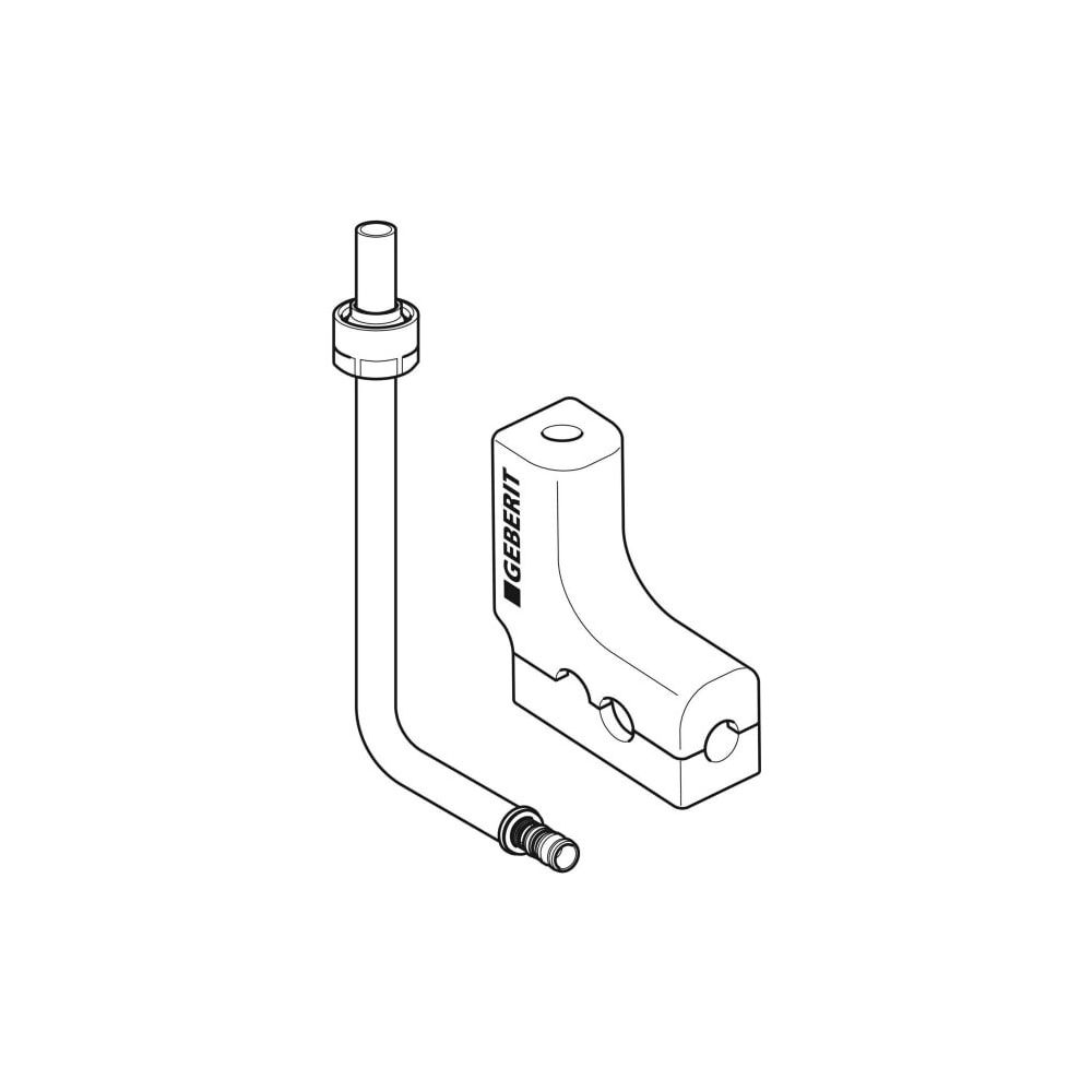 Geberit Mepla Metallrohr-Anschlussbogen 90° m. Dämmbox u. Anschlussverschraubung für... GEBERIT-612250227 4025410585127 (Abb. 2)