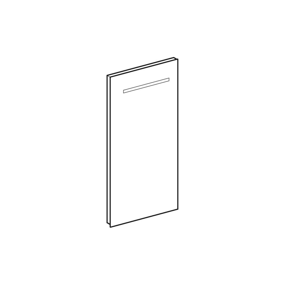 Geberit Renova Compact Lichtspiegel, Breite 40cm, Höhe 80cm, Aluminium eloxiert... GEBERIT-Y862340000 4022009329735 (Abb. 4)
