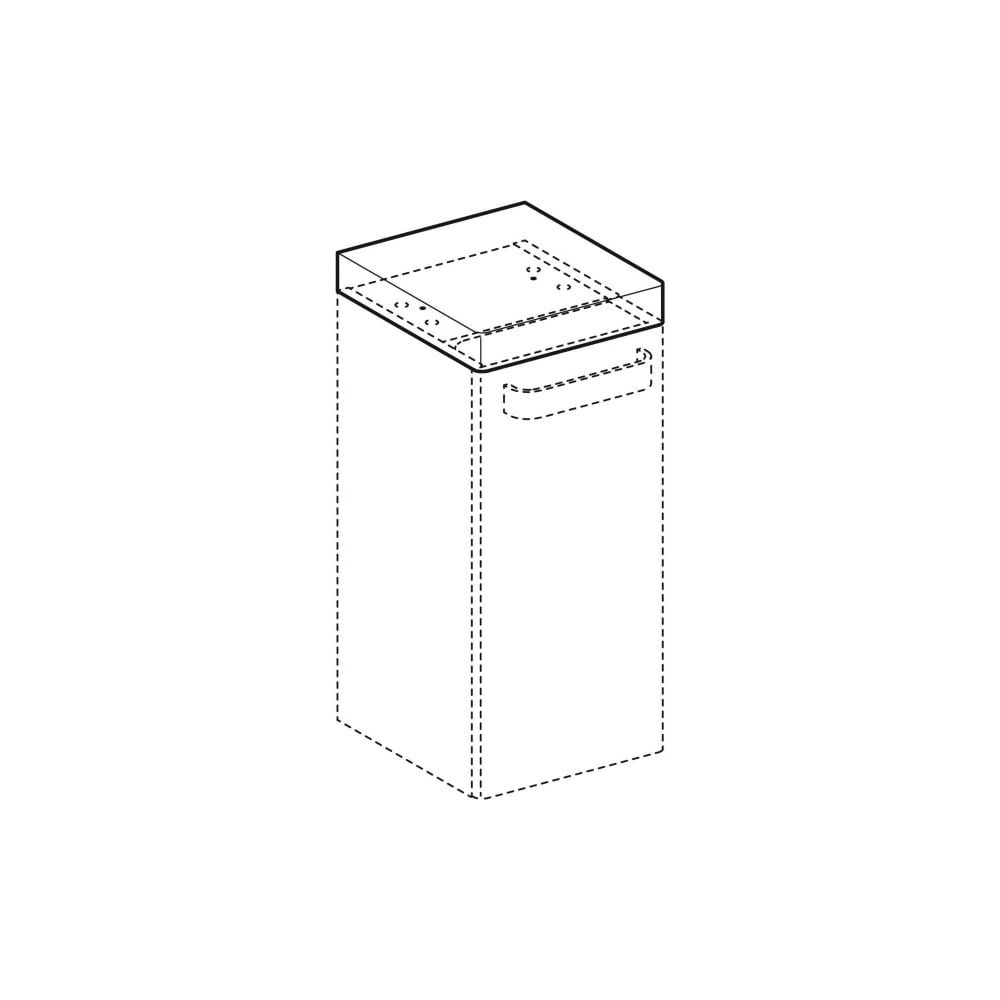 Geberit Renova Comfort Abdeckplatte 27,3x5x30,2cm, Graphit lackiert matt... GEBERIT-808627000 4022009318012 (Abb. 3)