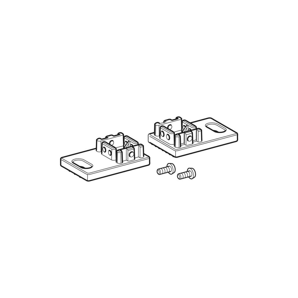 Geberit Duofix Set Fußplatten, 2 Stück... GEBERIT-244125001 4025410585844 (Abb. 3)