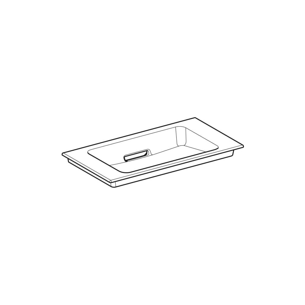 Geberit ONE Möbelwaschtisch Abgang horizontal verk. Ausladung 75cm T 40cm o. Hahnl. ... GEBERIT-500391011 4025410572363 (Abb. 3)