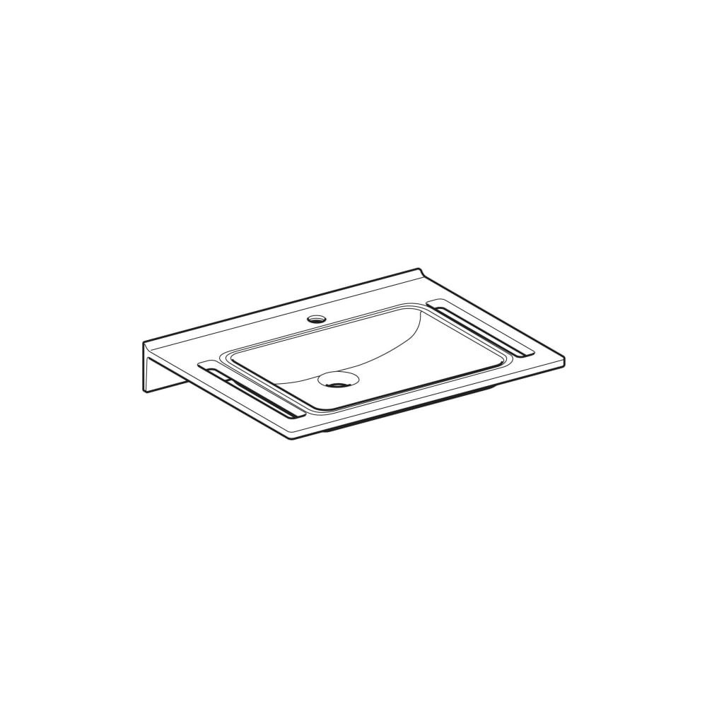 Geberit Publica Waschtisch eckiges Design, Ausschnitten barrierefrei demenzgerecht B... GEBERIT-500666012 4025410587428 (Abb. 8)