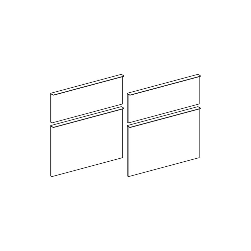 Geberit Set Schubladenfronten für iCon Unterschrank für Doppelwaschtisch, Weiß, lack... GEBERIT-598759000 4022009338188 (Abb. 3)