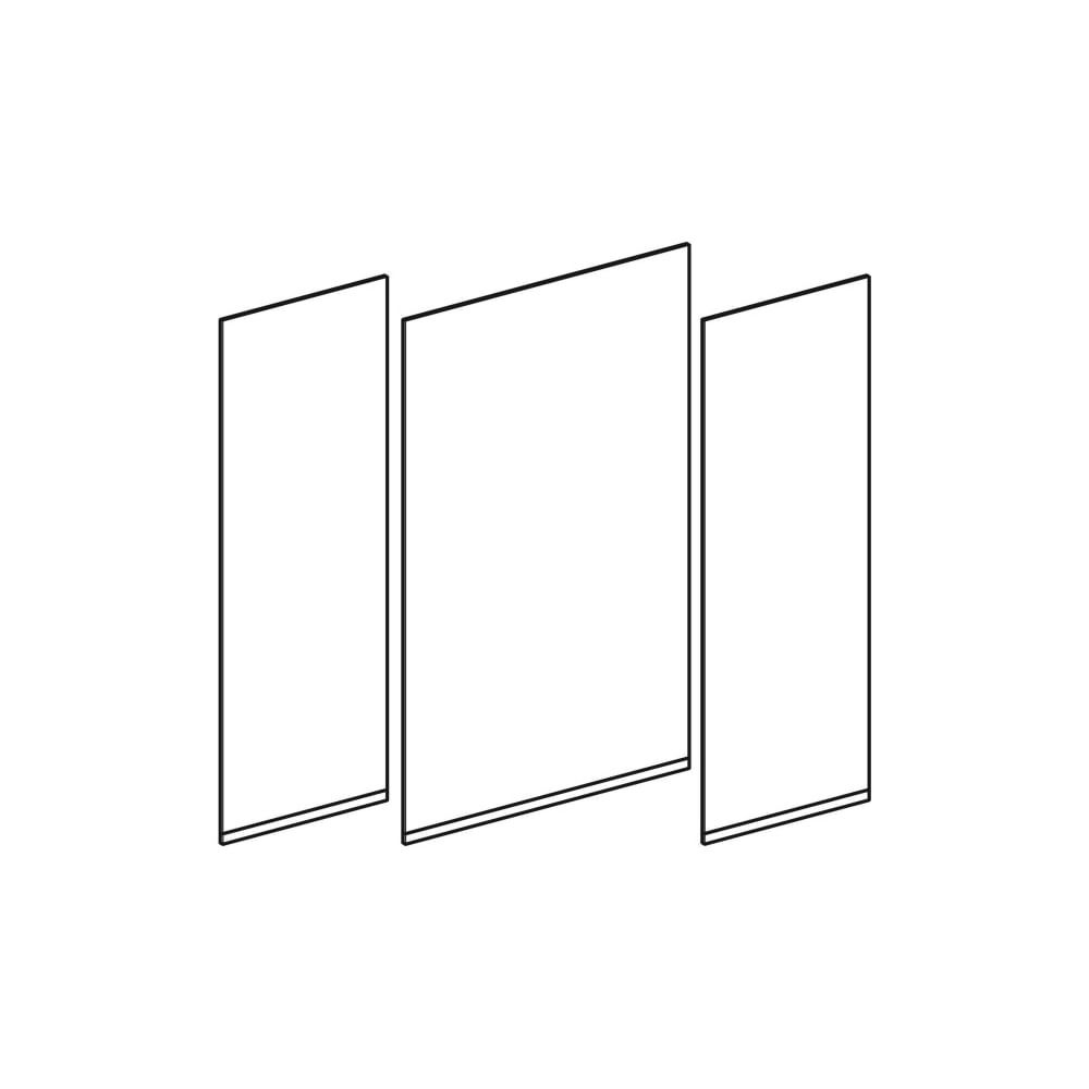 Geberit Set Türen für Option Plus Spiegelschrank, Breite 120cm, 3 Stück... GEBERIT-595201000 4022009355239 (Abb. 1)