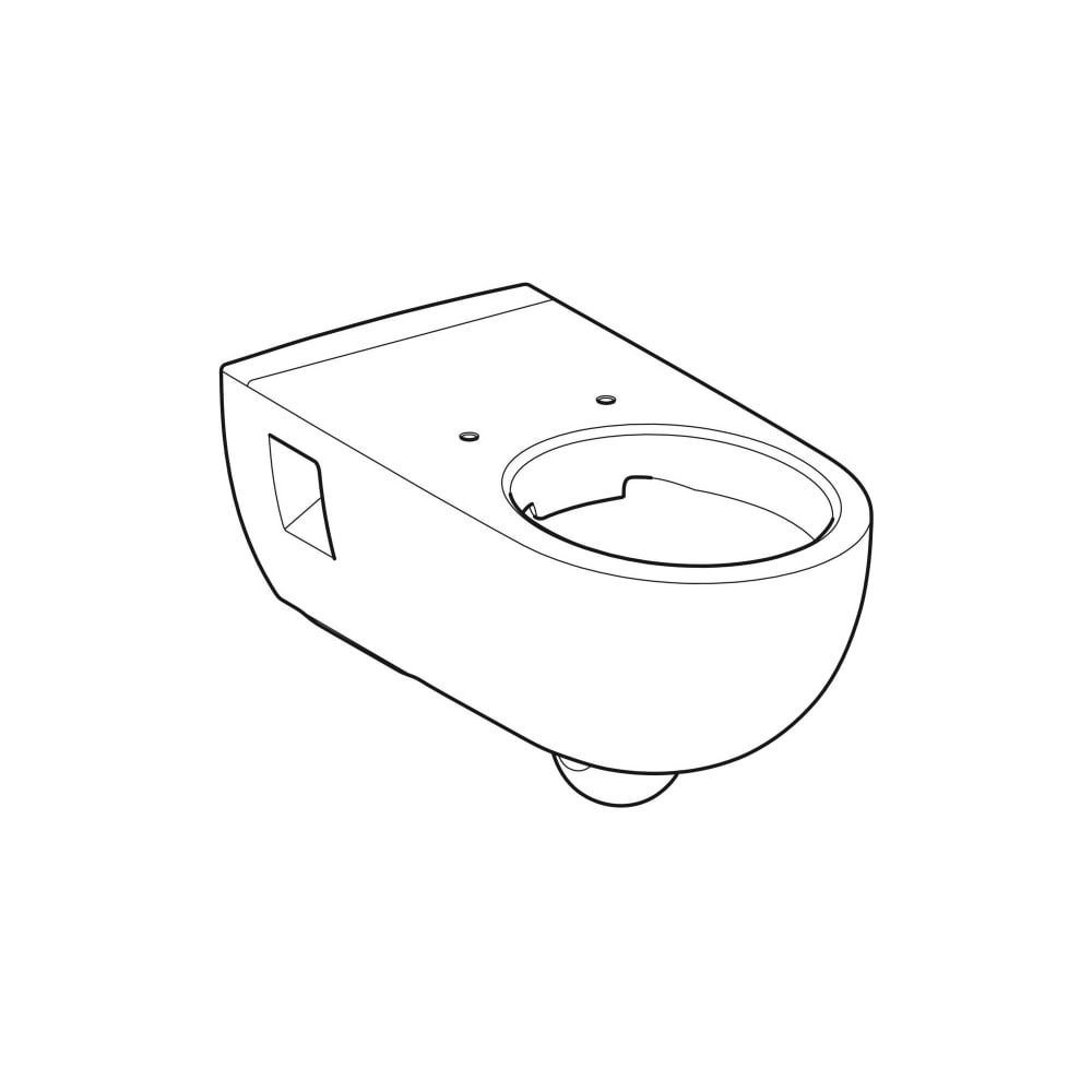 Geberit Renova Comfort Wand-WC Tiefspüler, verlängerte Ausladung, teilgeschlossene F... GEBERIT-500693011 4025416709756 (Abb. 3)