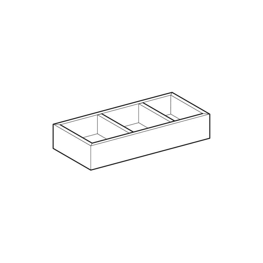 Geberit Schubladeneinsatz H-Unterteilung, für obere Schublade, 32,3x5,9x15cm, Lava/M... GEBERIT-500677001 4025416139430 (Abb. 3)