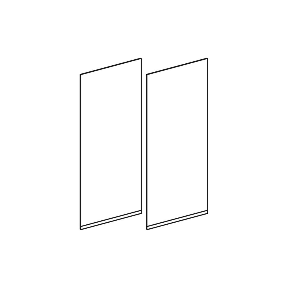 Geberit Set Türen für Spiegelschrank, Breite 75cm, Glas... GEBERIT-595205000 4022009368031 (Abb. 1)