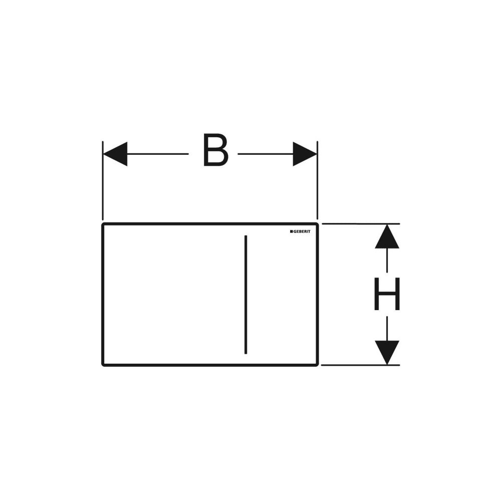 Geberit Sigma 70 Drückerplatte, 2-Mengen-Spülung, für Sigma Unterputzspülkasten 12cm... GEBERIT-115620JL1 4025410947062 (Abb. 6)
