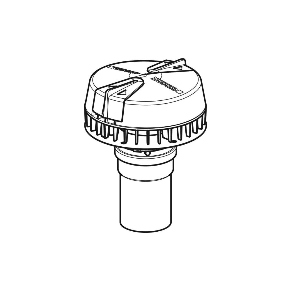 Geberit Pluvia Dachwassereinlauf für Rinnen, 75mm, Ablaufleistung 1–19l/s... GEBERIT-359034001 4025416552796 (Abb. 3)