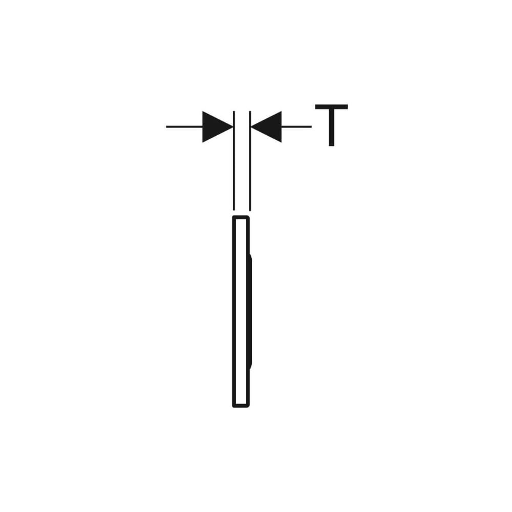 Geberit Sigma 10 WC-Steuerung elektronisch Batterie, 2-Mengen, mattverchromt, Hochgl... GEBERIT-115908KN6 4025410532077 (Abb. 7)