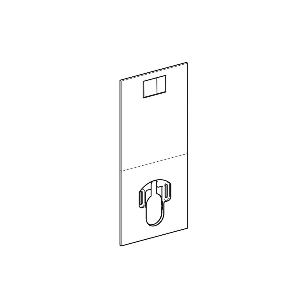 Geberit Drückerplatte für Geberit AquaClean WC-Komplettanlage, Weiß/Glas... GEBERIT-115328SI1 4025416656012 (Abb. 3)