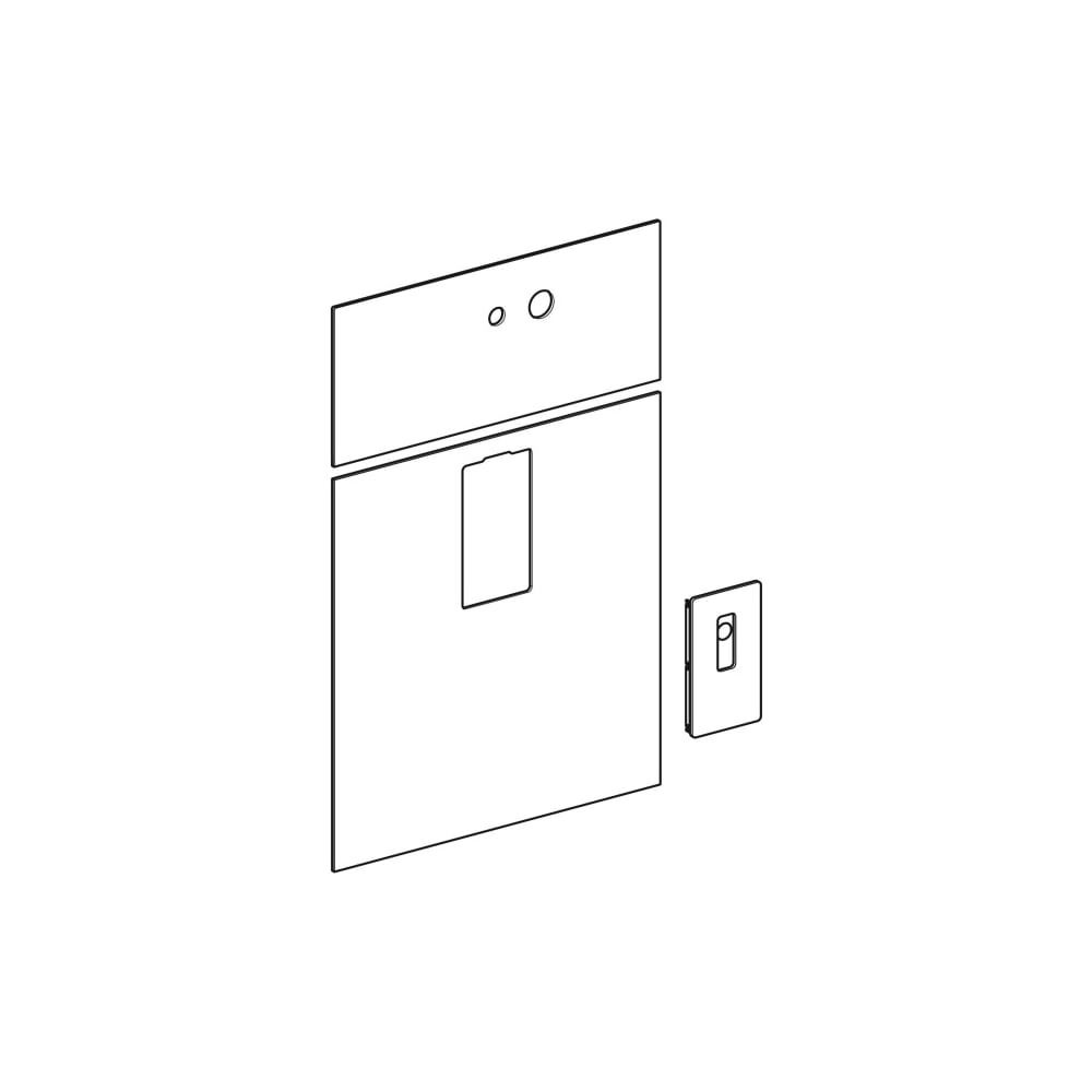 Geberit Frontverkleidung für Geberit Monolith Sanitärmodul für Waschtisch, Breite 73... GEBERIT-242700SI1 4025416562108 (Abb. 1)