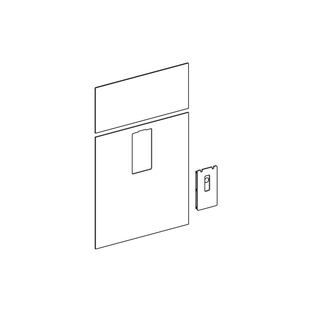 Geberit Frontverkleidung zu Monolith Sanitärmodul für Waschtisch, Breite 73cm, Umbra... GEBERIT-242702SQ1 4025416562511 (Abb. 1)