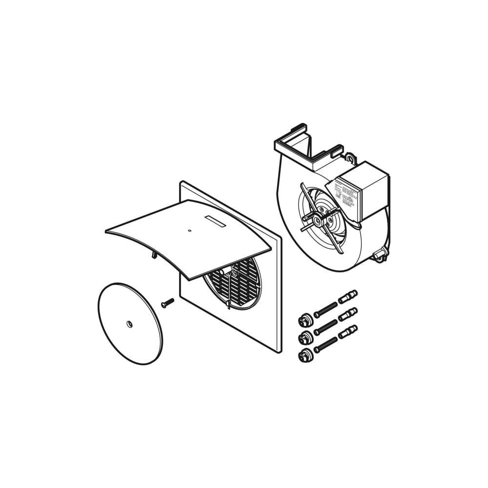 Geberit Set Lüfter für Aerotec 90, 242851001... GEBERIT-242851001 4025416279273 (Abb. 1)