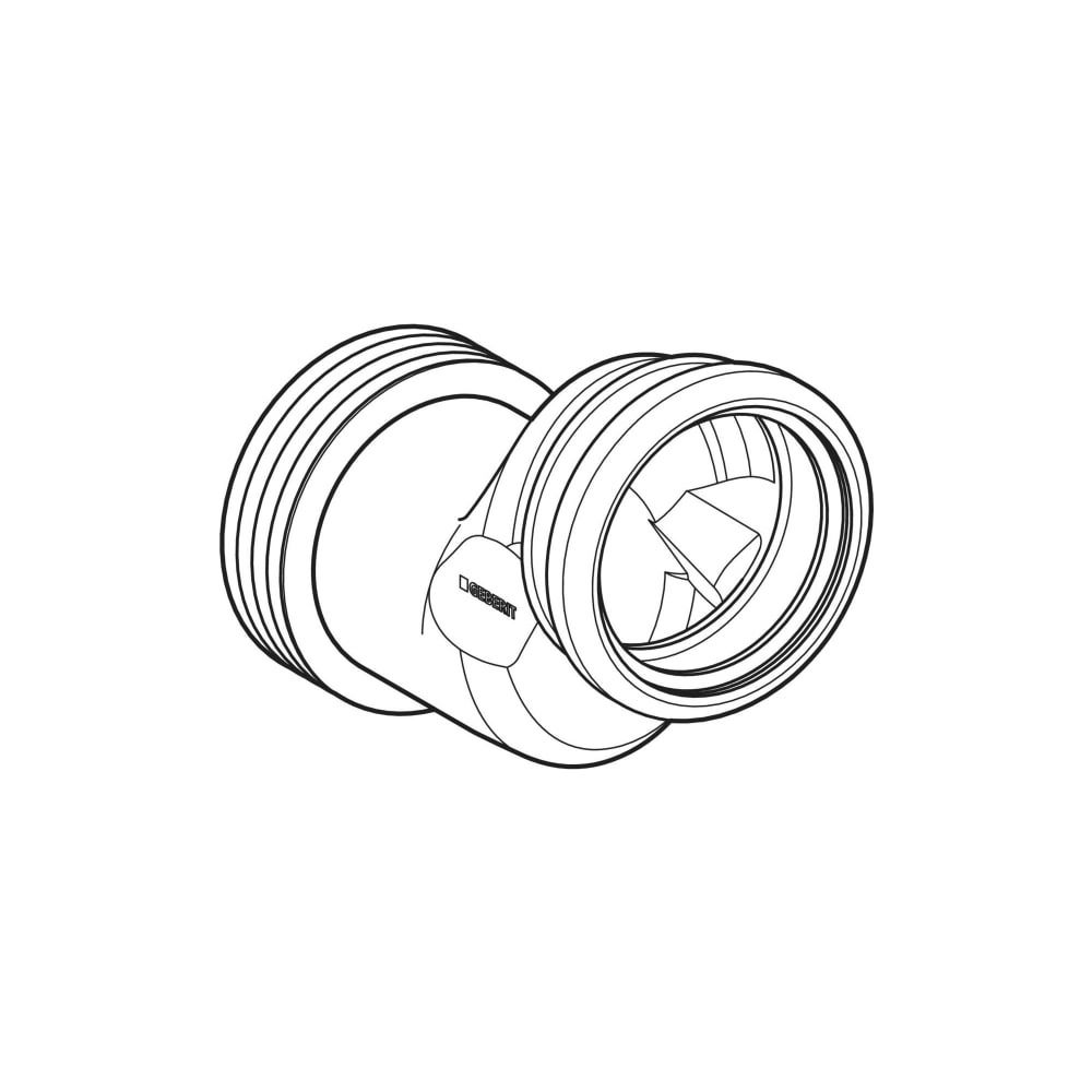 Geberit Anschlussstutzen für Wand-WC, 5cm etagiert, 90mm, PVC, Grau, 388352291... GEBERIT-388352291 4025416279099 (Abb. 8)
