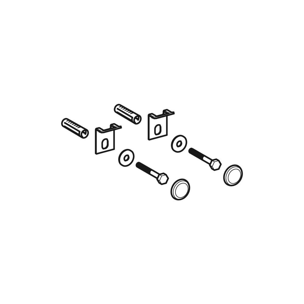 Geberit Befestigungsmaterial für Stand-WC und Standbidet, Befestigung an Wand... GEBERIT-551060000 4022009161908 (Abb. 3)