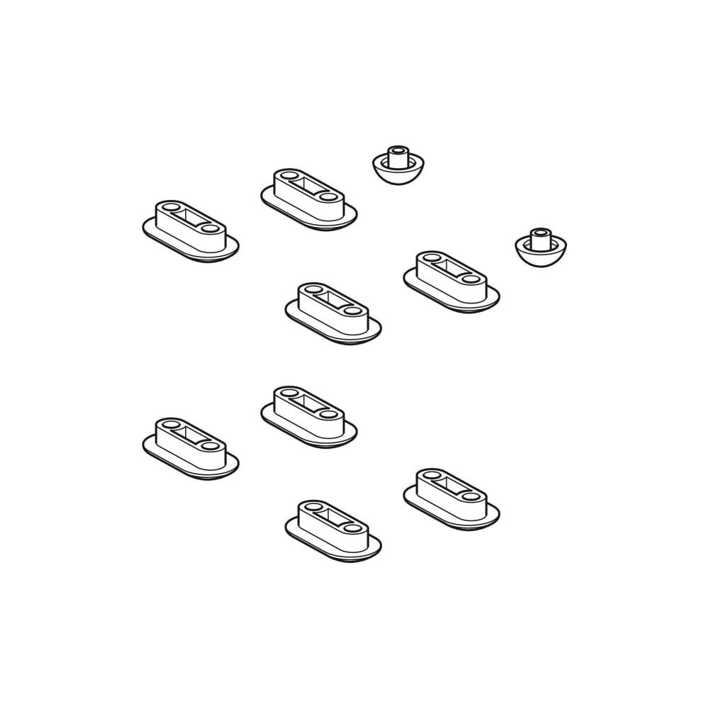 Geberit Set Ausgleichspuffer für Dusch-WC-Sitzring, WC-Deckel, für Geberit AquaClean... GEBERIT-242878001 4025416285335 (Abb. 3)