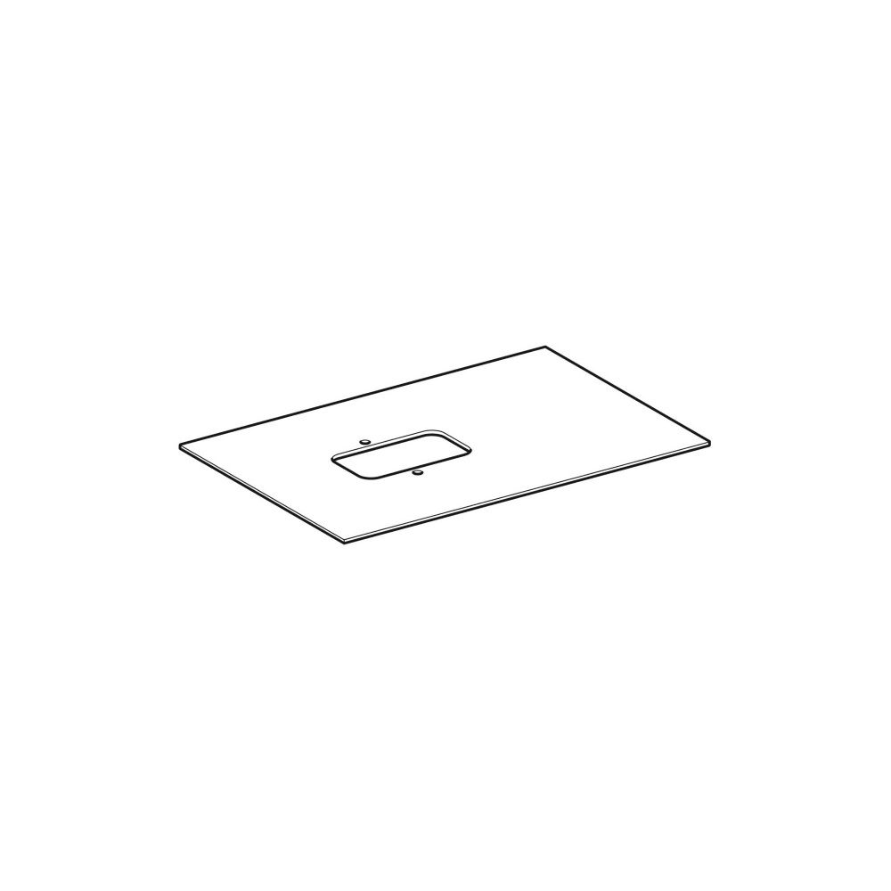 Geberit Glaseinlegeboden für Citterio Unterschrank für Aufsatzwaschtisch Schwarz, Br... GEBERIT-595550000 4022009325874 (Abb. 1)