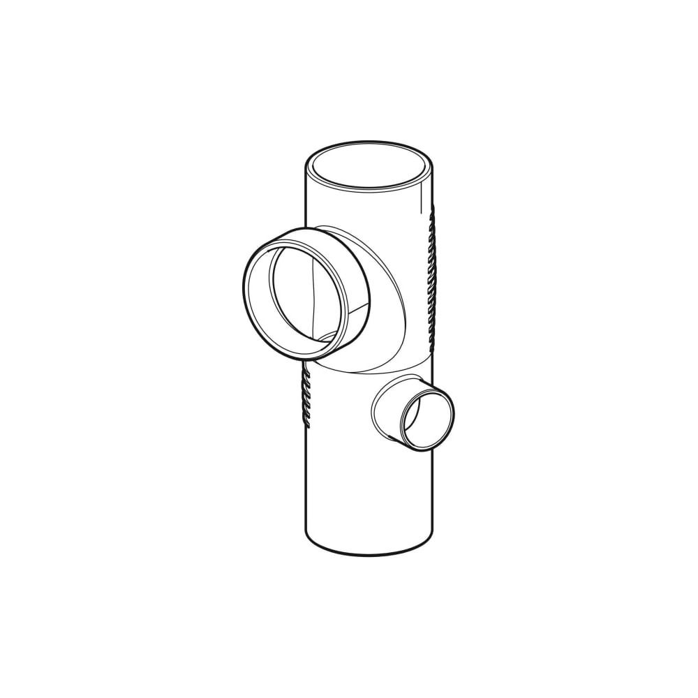 Geberit Silent db20 Kombibogeneckabzweig 88,5 Grad rechts d 110mm, d1 110mm, d2 56mm... GEBERIT-310115141 4025416296416 (Abb. 3)