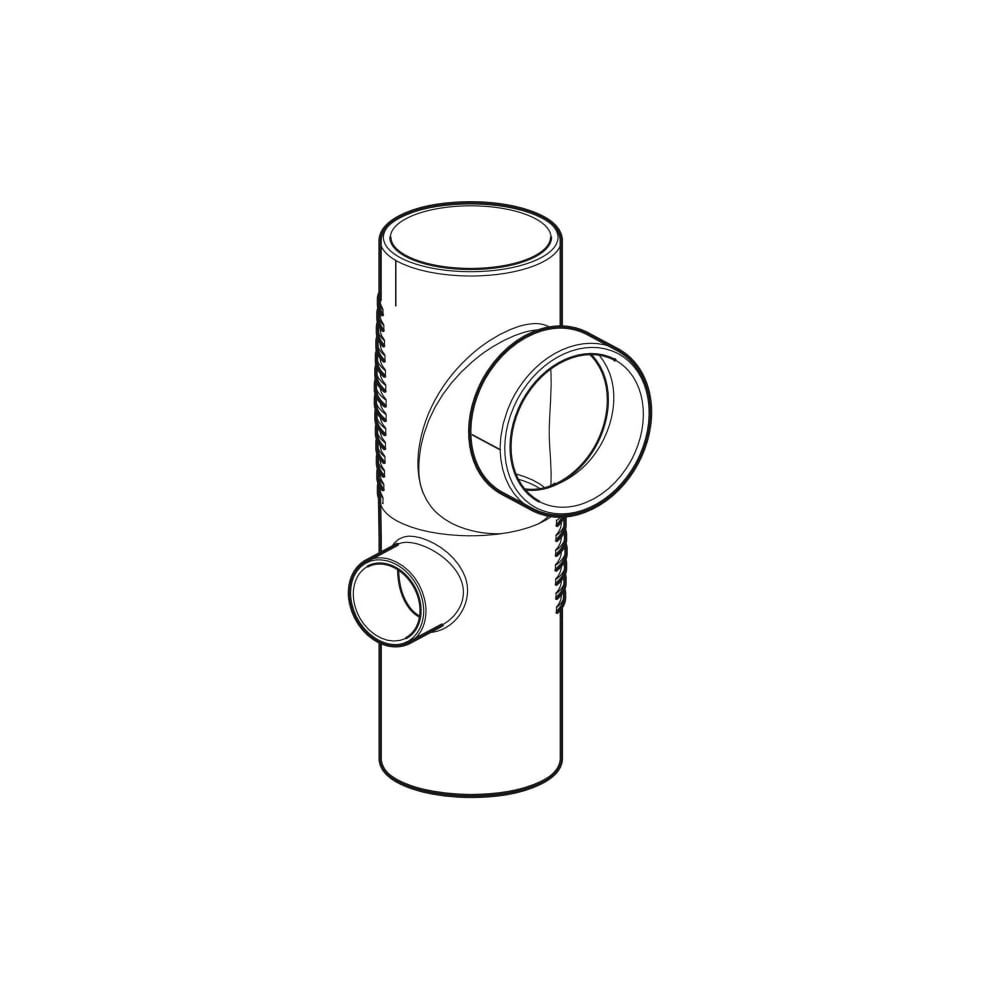 Geberit Silent db20 Kombibogeneckabzweig 88,5 Grad links d 110mm, d1 110mm, d2 56mm... GEBERIT-310117141 4025416296409 (Abb. 3)