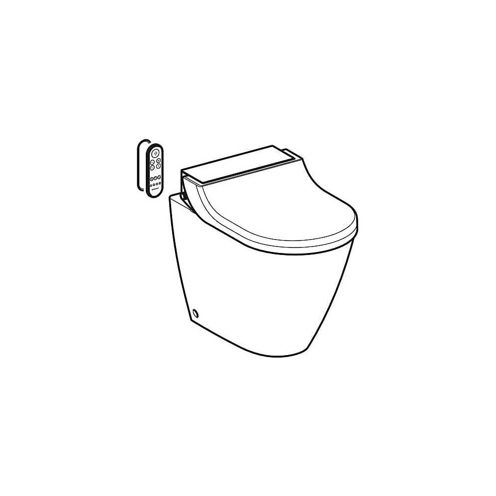 Geberit AquaClean Tuma Comfort WC-Komplettanlage Stand-WC, wandbündig, Edelstahl geb... GEBERIT-146310FW1 4025410758590 (Abb. 4)