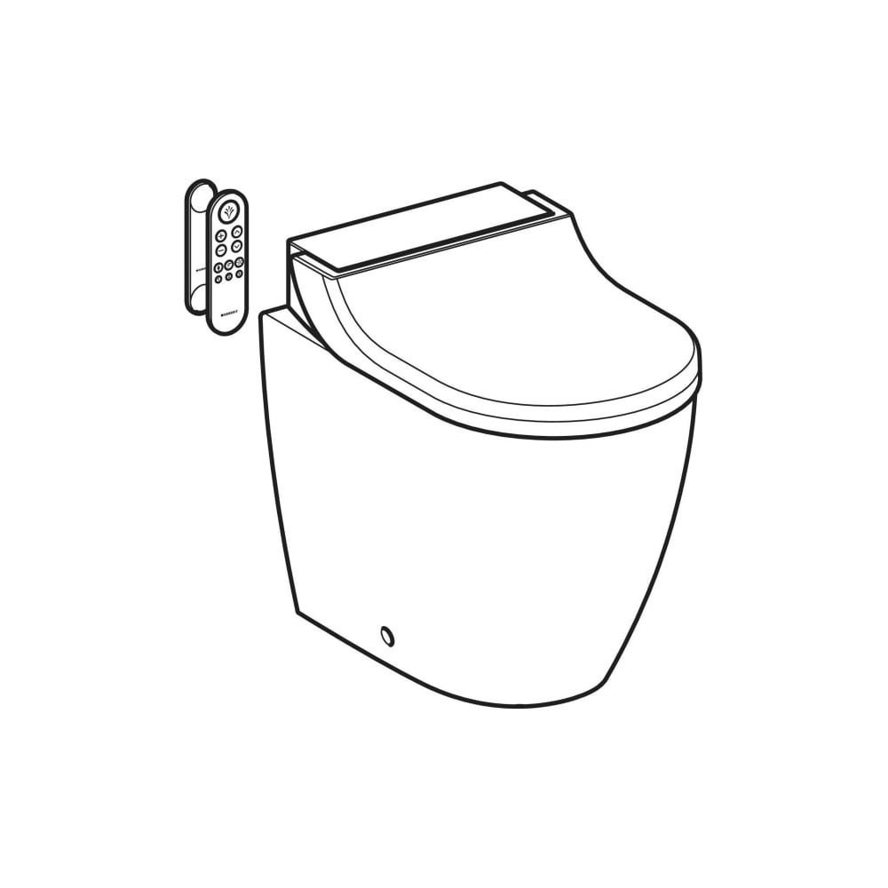 Geberit AquaClean Tuma Comfort WC-Komplettanlage Stand-WC, wandbündig, Edelstahl geb... GEBERIT-146310FW1 4025410758590 (Abb. 8)