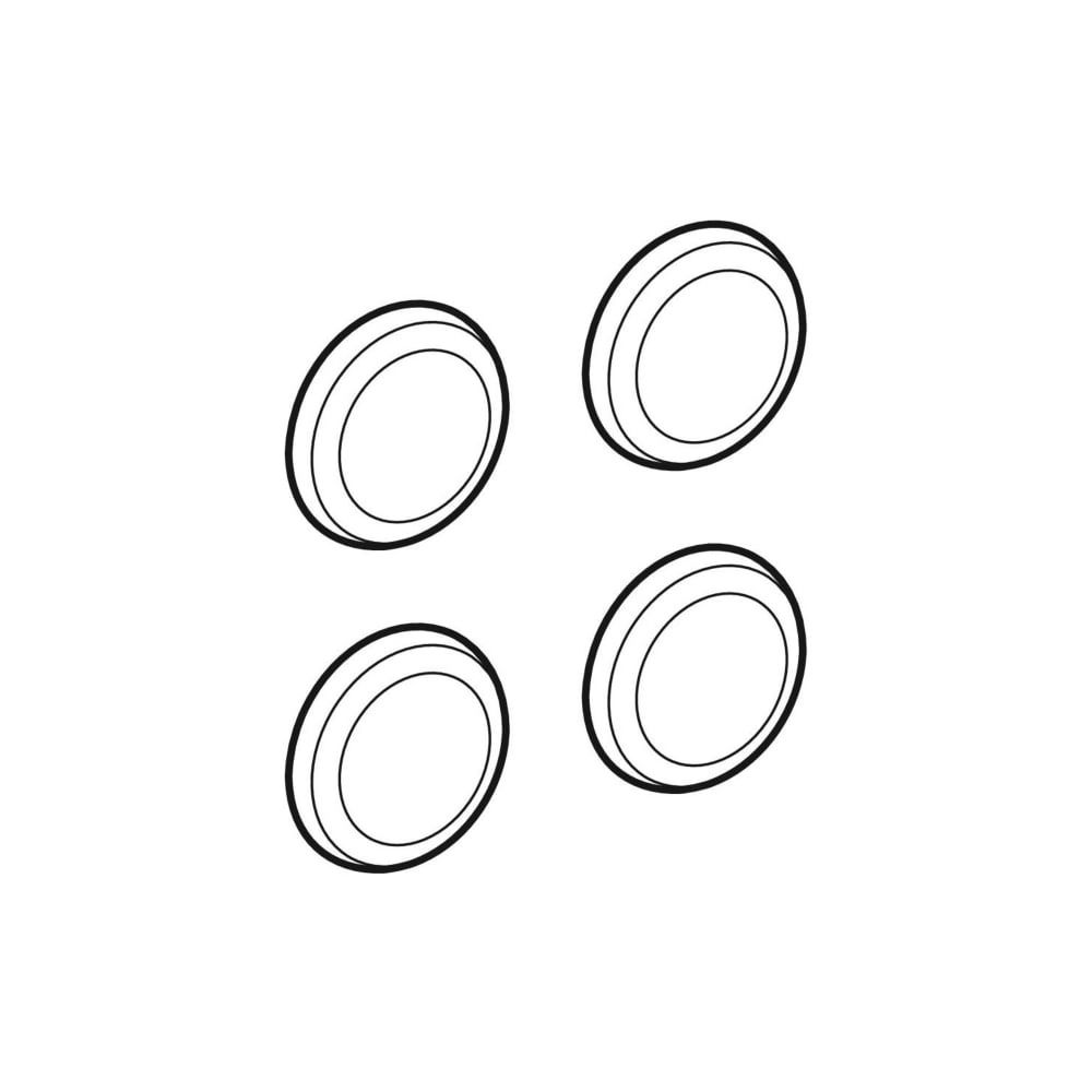 Geberit Set Deckkappen Grau, 4 Stück... GEBERIT-596951000 4022009320220 (Abb. 1)
