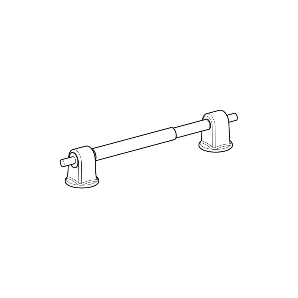 Geberit Set Scharniere mit Scharnierwelle, für WC-Sitzring Befestigung von unten, 2 ... GEBERIT-598023000 4022009344646 (Abb. 1)