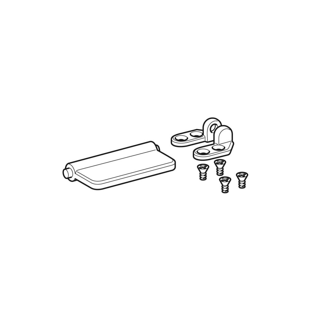 Geberit Set Scharniere für Bidetdeckel, Urinaldeckel, 2 Stück... GEBERIT-596432000 4022009191455 (Abb. 1)