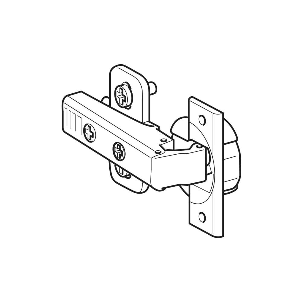 Geberit Türscharnier für Waschtischunterschrank, Seitenschrank... GEBERIT-597602000 4022009299625 (Abb. 1)