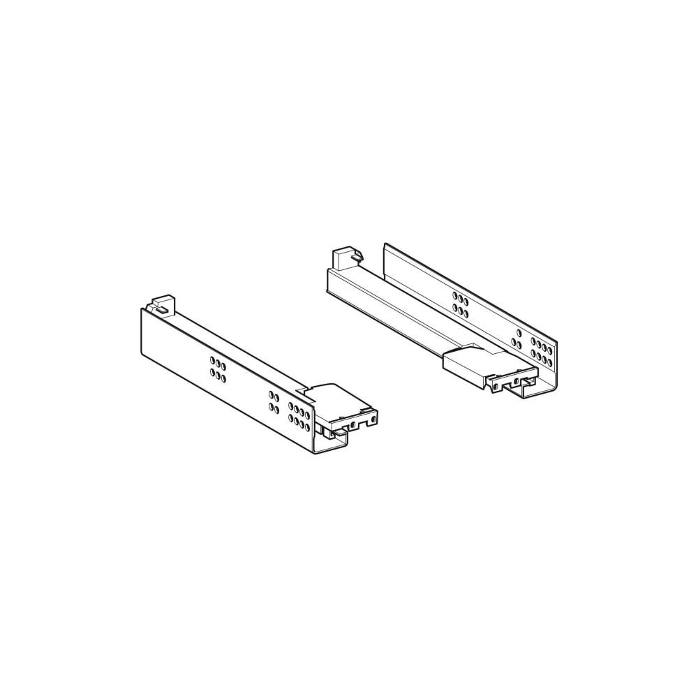 Geberit Set Schubladenschienen für Unterschrank für Waschtisch, Länge 30cm... GEBERIT-595535000 4022009325799 (Abb. 1)