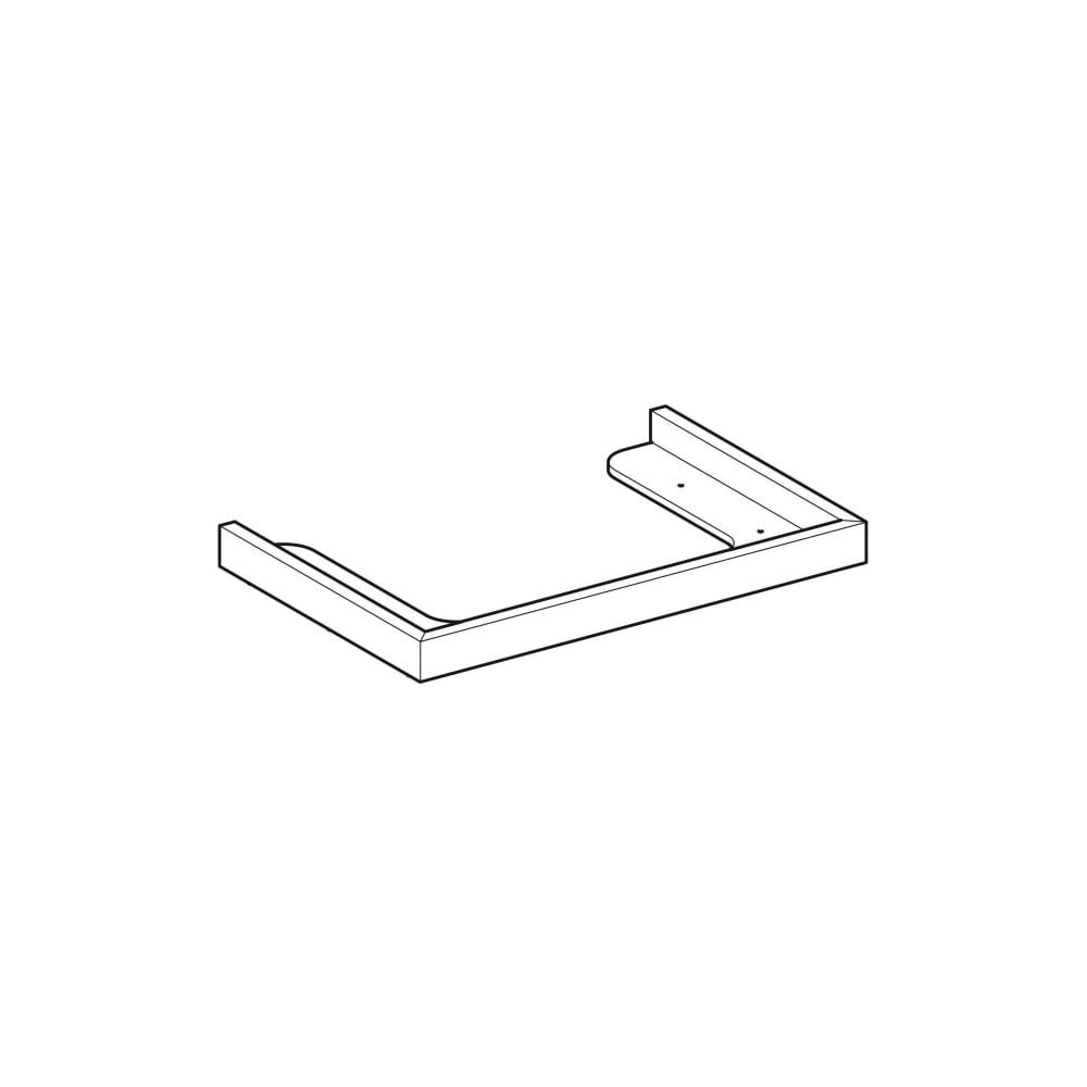 Geberit Aufsatzwaschtischplatte für Unterschrank mit Glasplatte 88,4cm, Citterio, Na... GEBERIT-595547000 4022009327090 (Abb. 1)